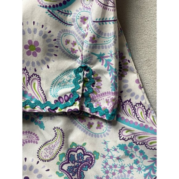 Little English blue purple Paisley tunic dress 6x EUC - Picture 3 of 5